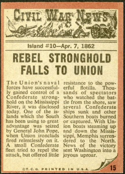 1962 Topps Civil War News